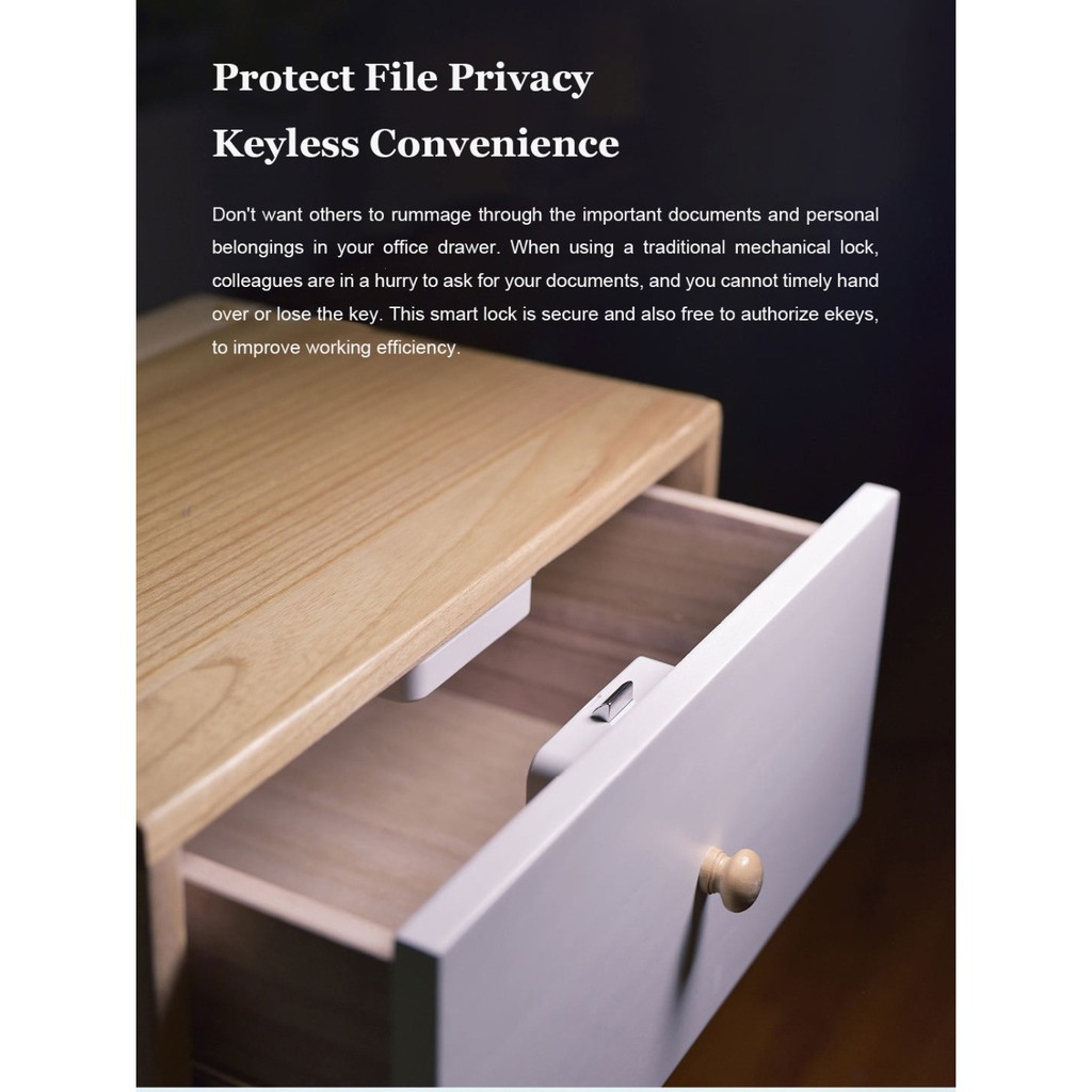 Xiaomi Smart Drawer Lock Cabinet Keyless Bluetooth Application