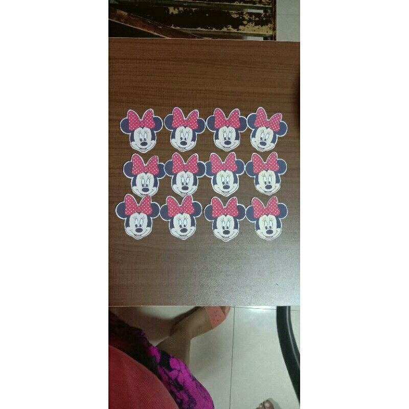 Minnie Mouse Red Cupcake Topper Shopee Philippines