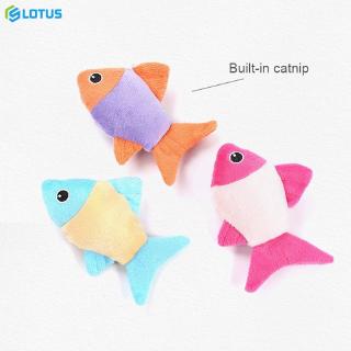 【Y】 New Teeth Grinding Catnip Toys Funny Interactive Plush Fish Toy Pet Kitten Chewing Claws Thumb Bite Cat mint For Cats