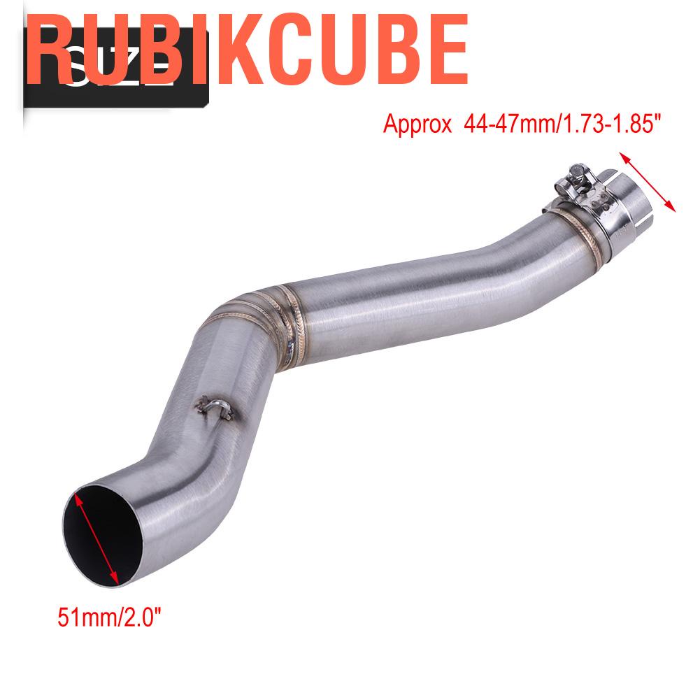 Motorcycle Exhaust Pipe Stainless Steel Motorcycle Mid Pipe Exhaust Middle Pipe Link Connect for TRK 502X 2018‑2020 Exhaust Pipe 