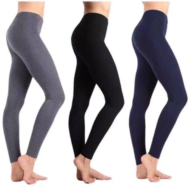 SRR Plain Cotton Leggings Good Quality Freesize 23-34 | Shopee Philippines