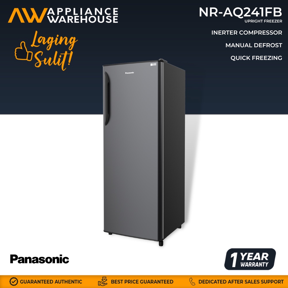 Panasonic NRAQ241FB 8.0 cu ft Direct Cool Inverter Upright Freezer