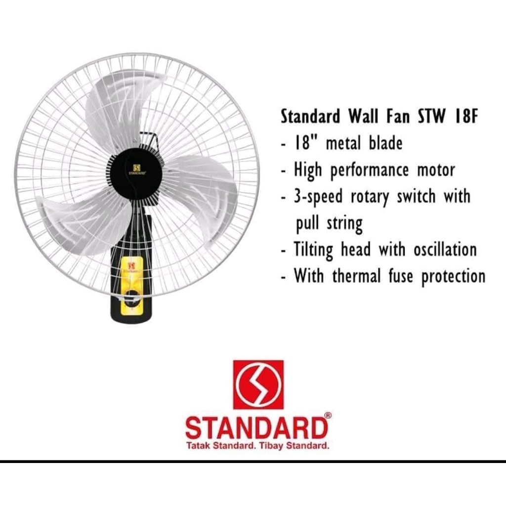 Standard Wall Fan Terminator Metal Type Fan 18 Inches (STW18F