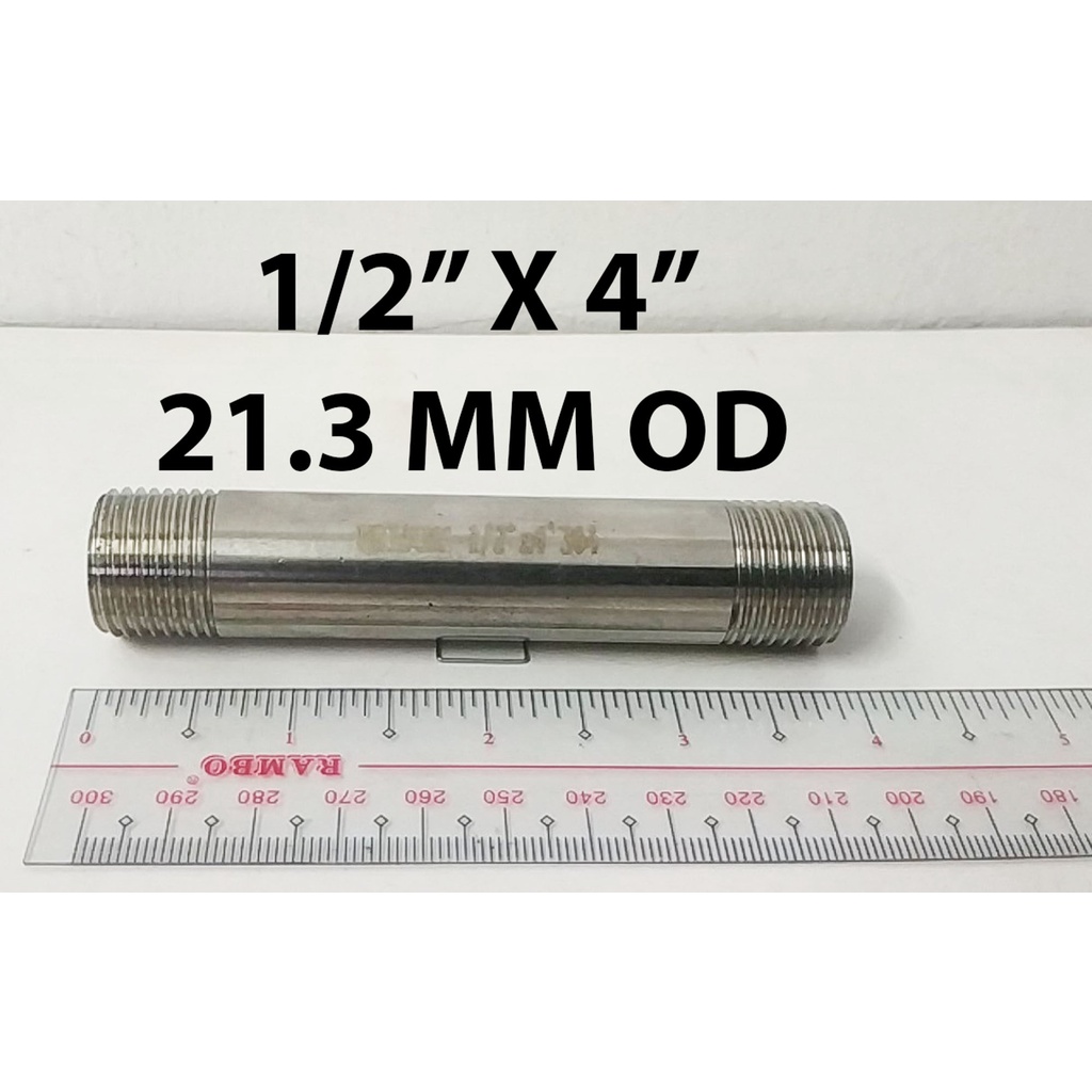 ss-nipple-1-2-x-4-sch40-threaded-screw-type-stainless-steel-21-3mm