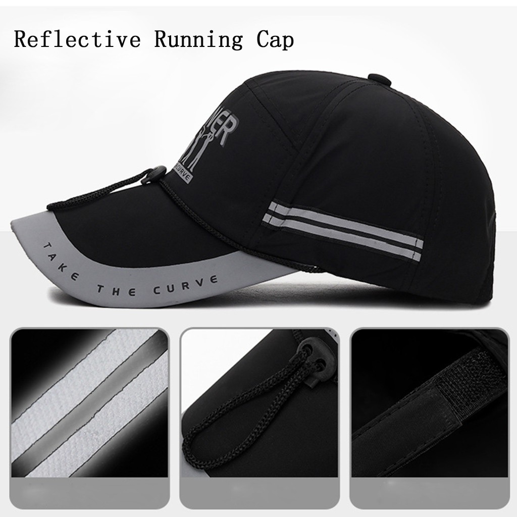 reflective running hat