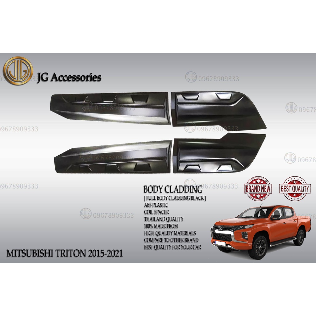 MITSUBISHI TRITON 20162021 BODY CLADDING FULL SET/BODY MOULDING/SIDE