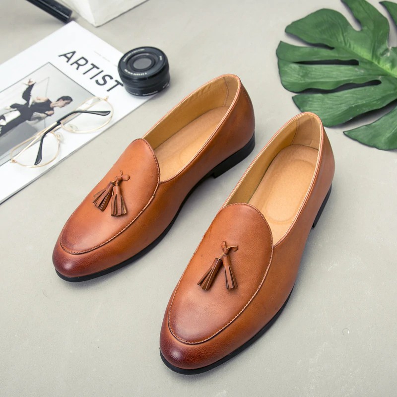 italian shoes wedding shoes men coiffeur loafers men dress shoes | Shopee  Philippines