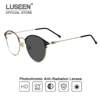 LUSEEN Glasses Photochromic Anti Blue Ray Anti Radiation Eyeglass For Man And Woman UV400