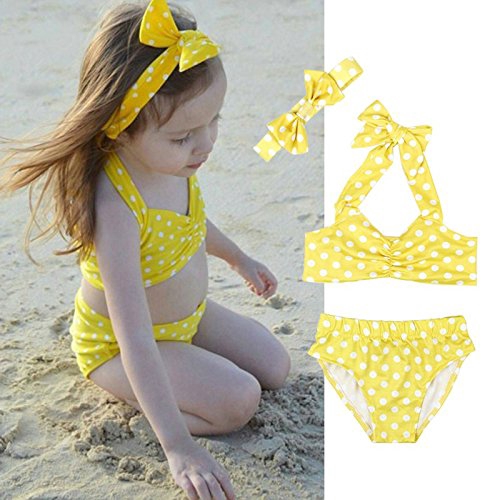 baby yellow swimsuit