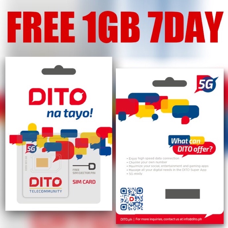 DITO SIM CARD 5G NETWORK Shopee Philippines