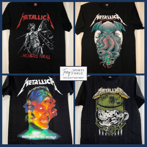 Metallica Band Shirts Assorted Designs Rock Yeah S M L Xl Part 2