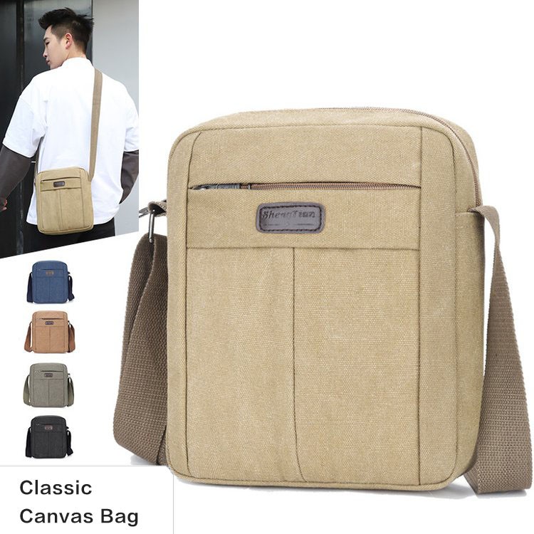 canvas messenger backpack