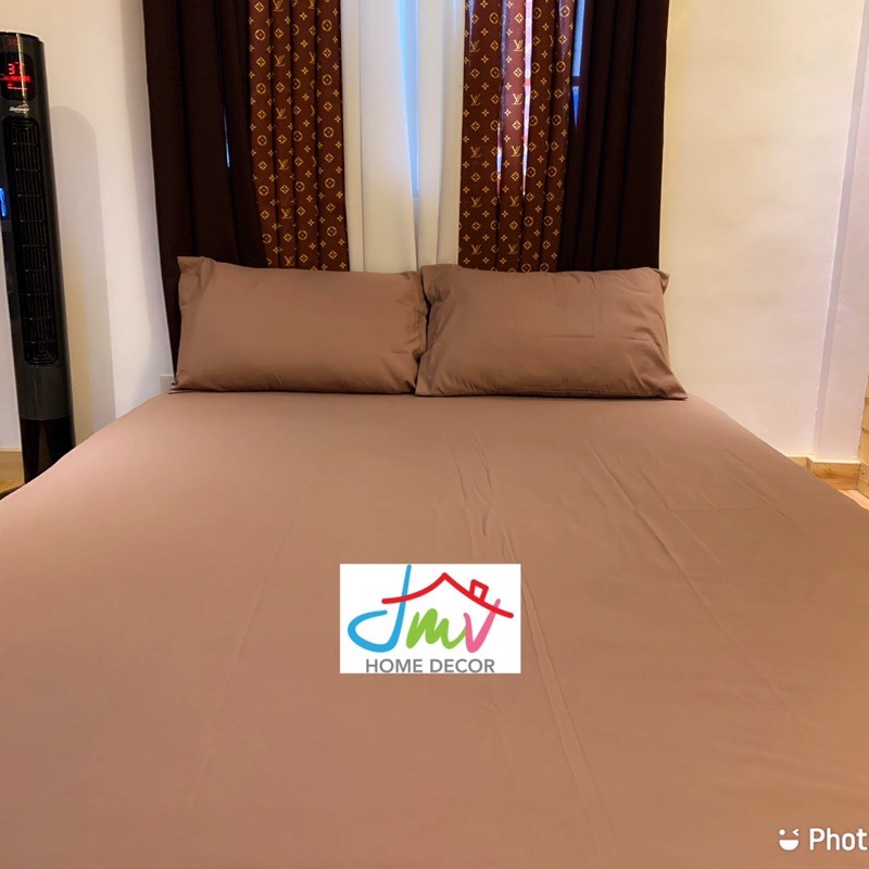 Light Brown 100 Canadian Cotton Bed Sheet Shopee Philippines