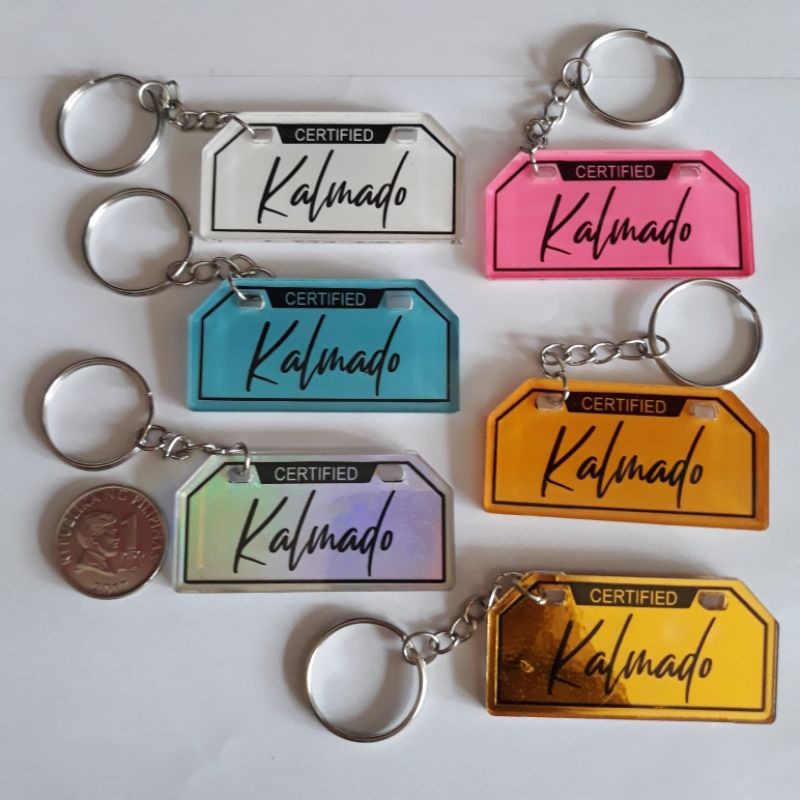 MINI PLATE ACRYLIC KEYCHAIN in KALMADO DESIGN Shopee Philippines