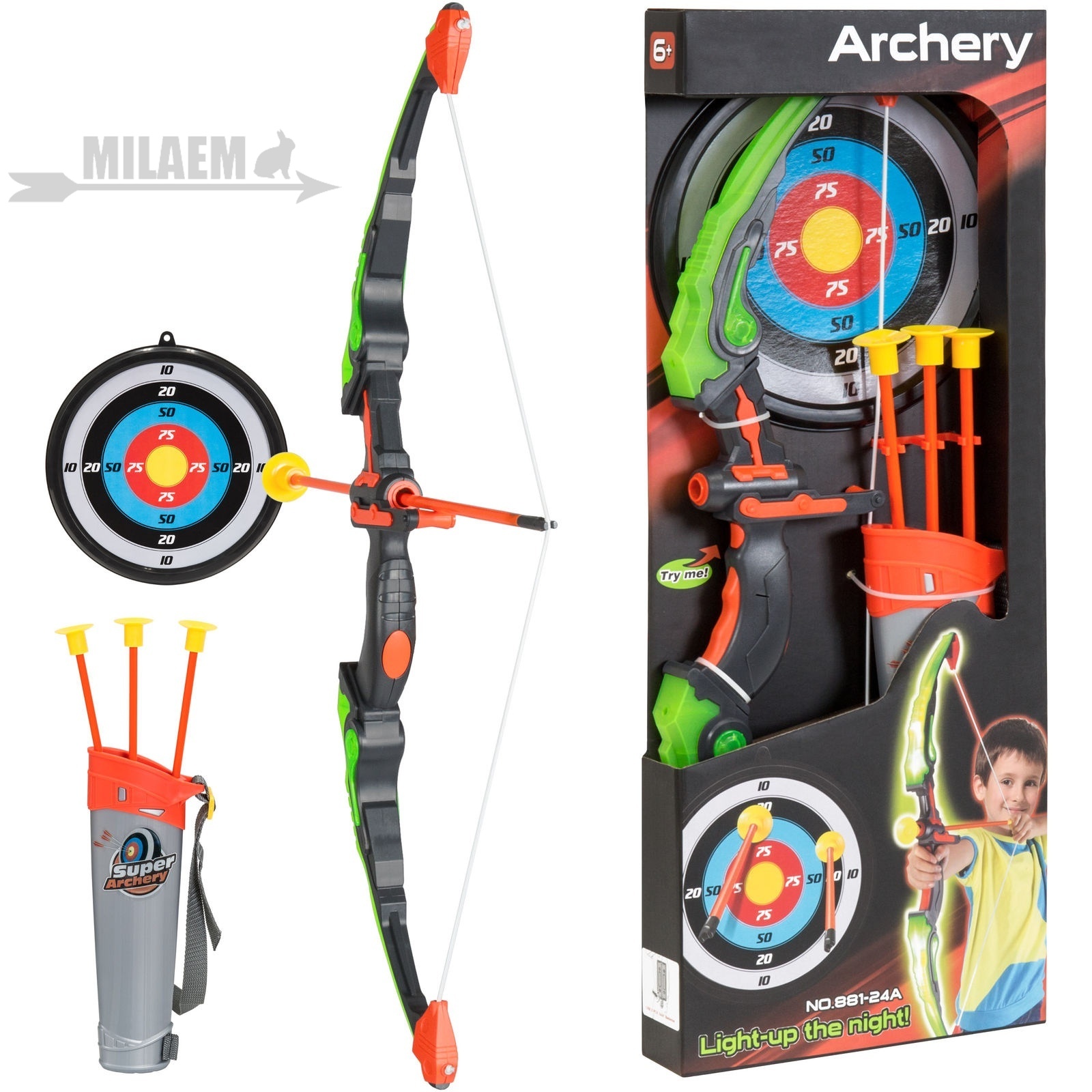 Milaem Arrow Bow And Arrow Toy Set For Girls Boy Children Games With 3 Suction Cup Arrows Target And Quiver Shopee Philippines
