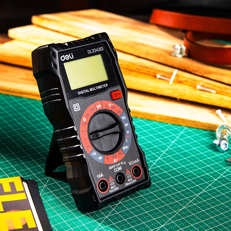 Deli Digital Multimeter Tester Electrical Multimeter Tester DC/AC