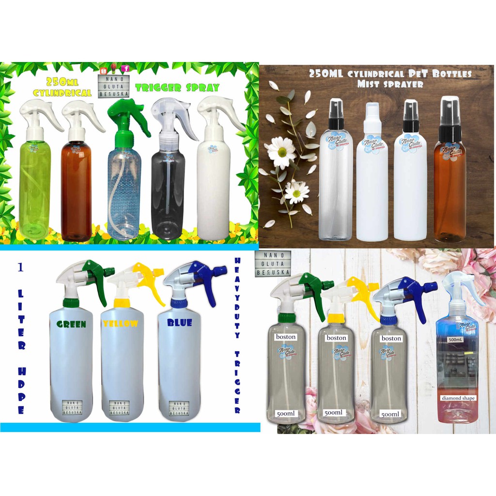 Download Trigger & Mist Sprayer Empy Pet Plastic Bottles | Shopee ... Yellowimages Mockups