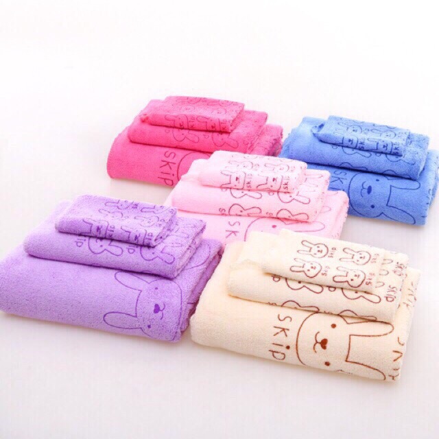 Cute bath towel for children and adult (3 pcs/set) Shopee Philippines