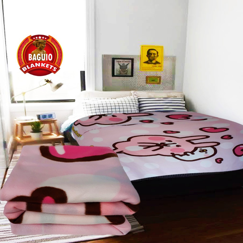 Baguio_Favorites Wonderfully soft QUEEN SIZE FLANNEL BLANKETS Shopee