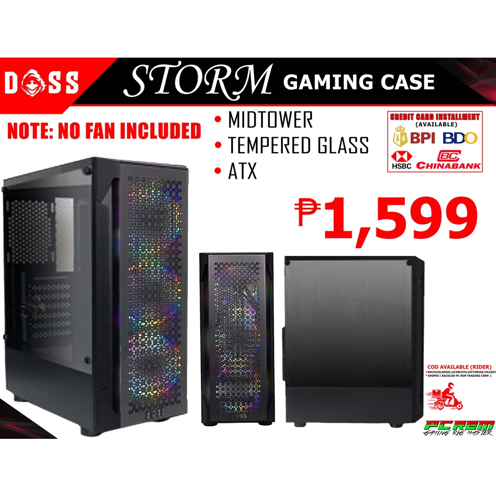 DOSS STORM MID TOWER CASE Shopee Philippines