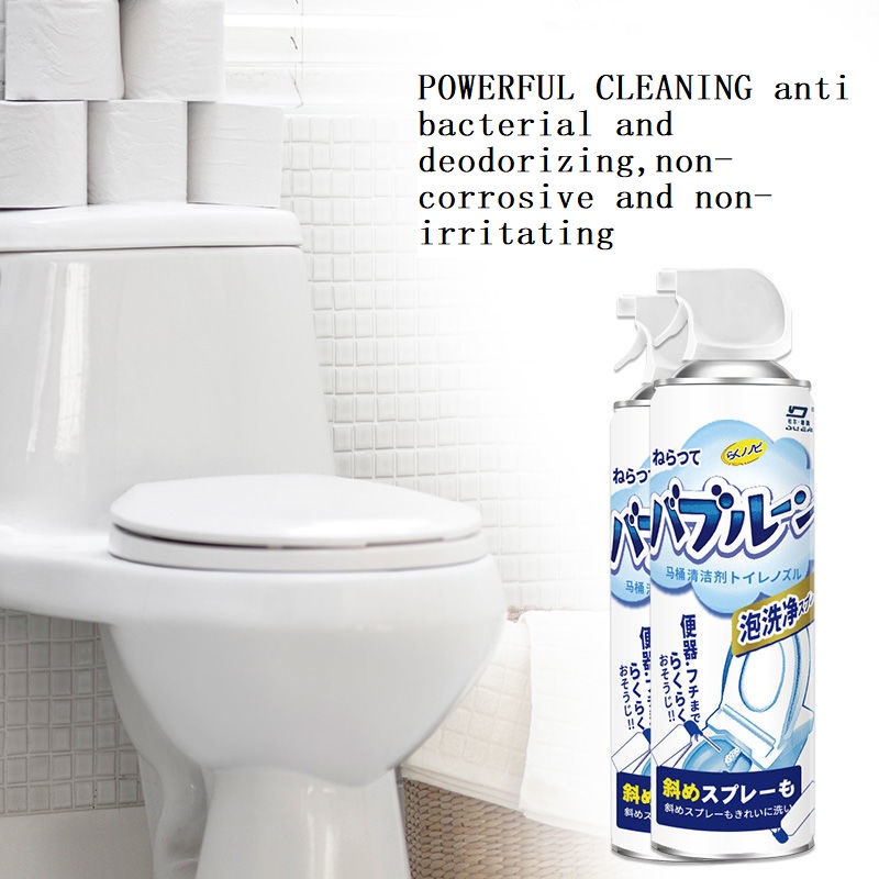 500ML Bubble toilet Cleaner Mousse Powerful descaling to toilet foam deodorant odor and splash