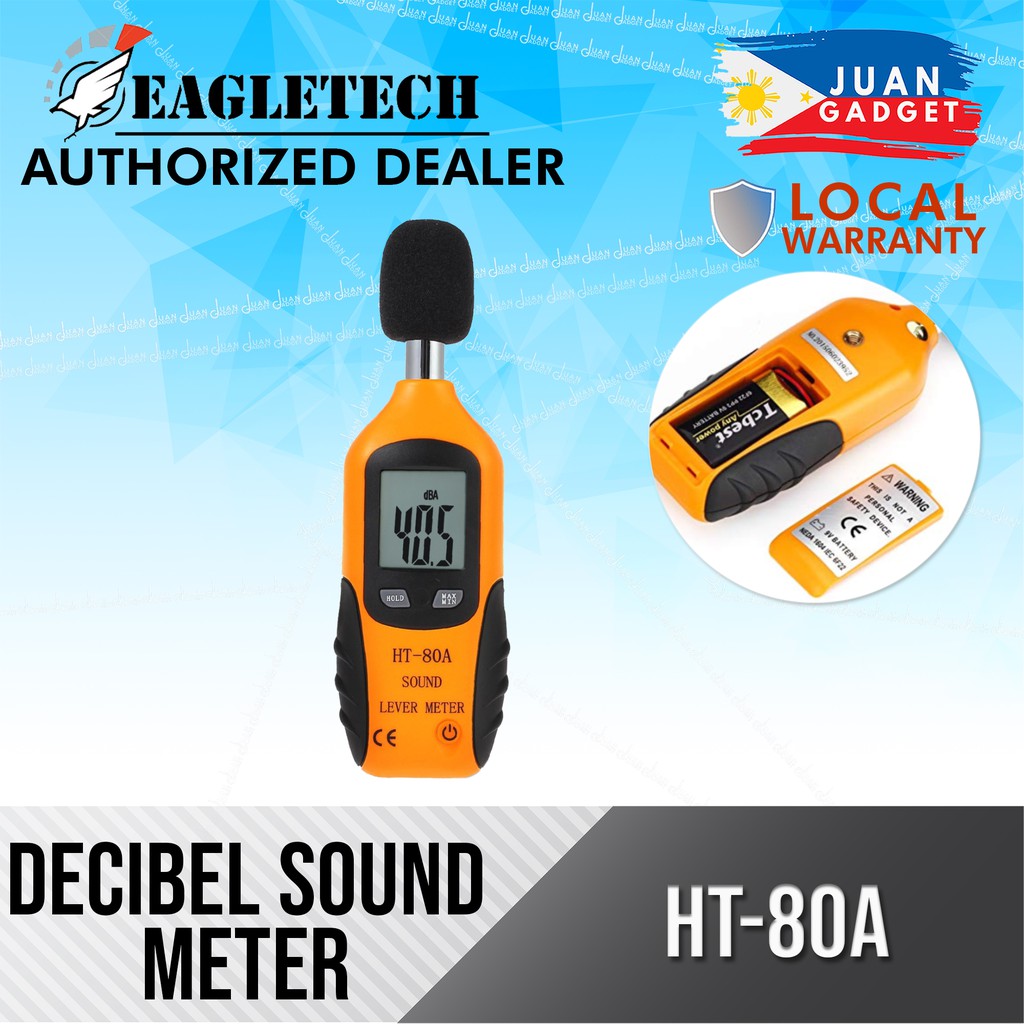 Eagletech HT-80A Mini Portable Size Sound Level Meter LCD Digital ...
