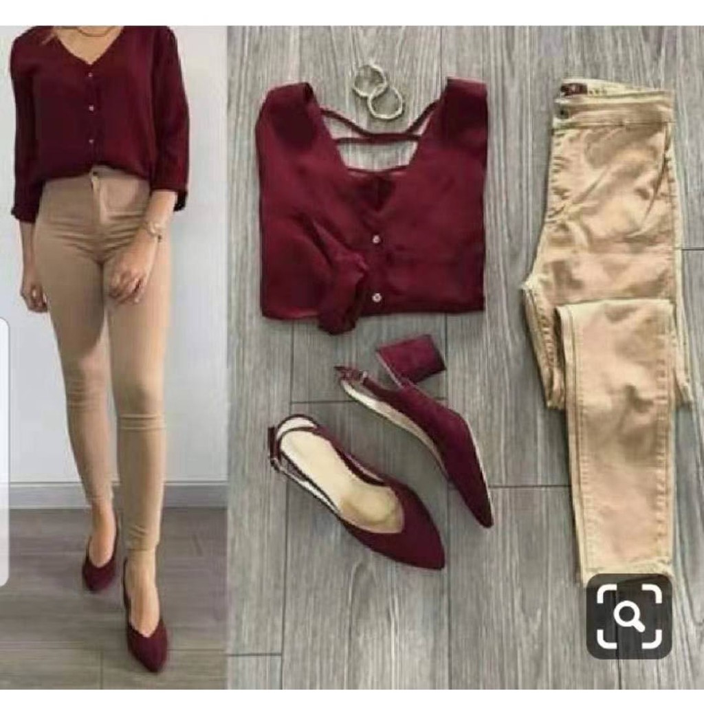 semi formal pants and top