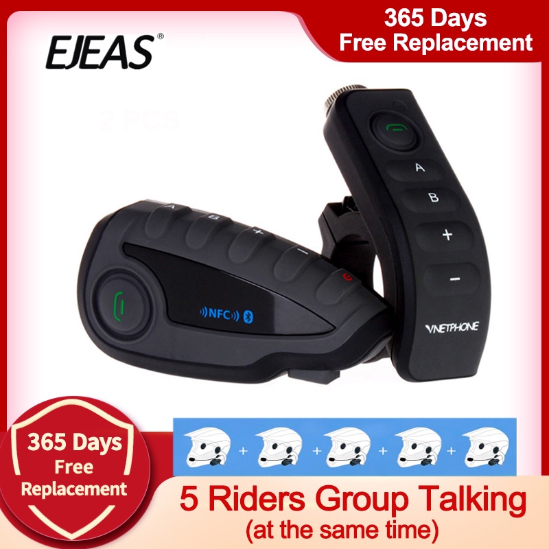 V8 1200M Bluetooth Motorcycle Helmet Interphone