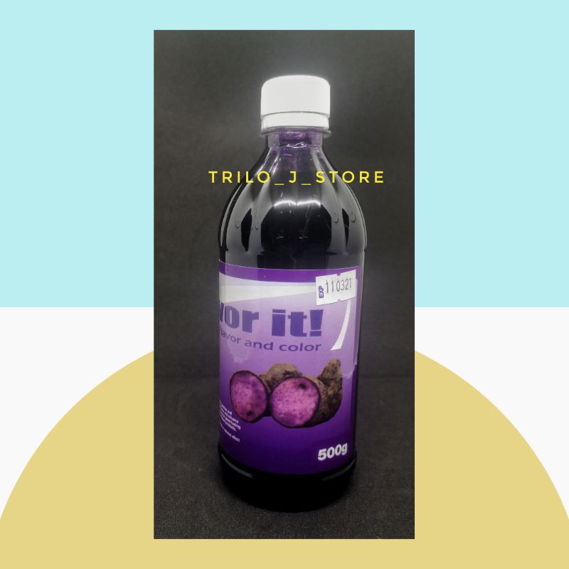 UBE Flavorit liquid food flavor and Coloring by 500g Shopee Philippines