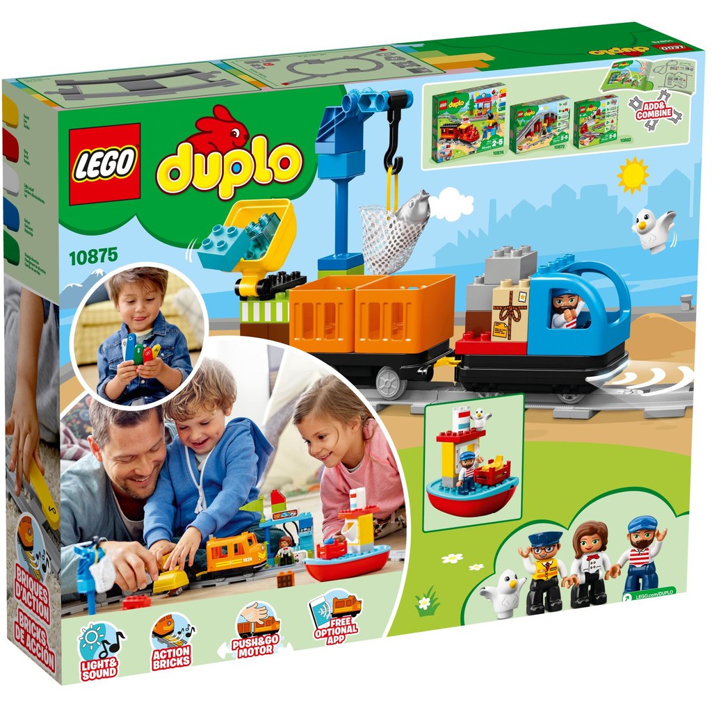 lego cargo train duplo