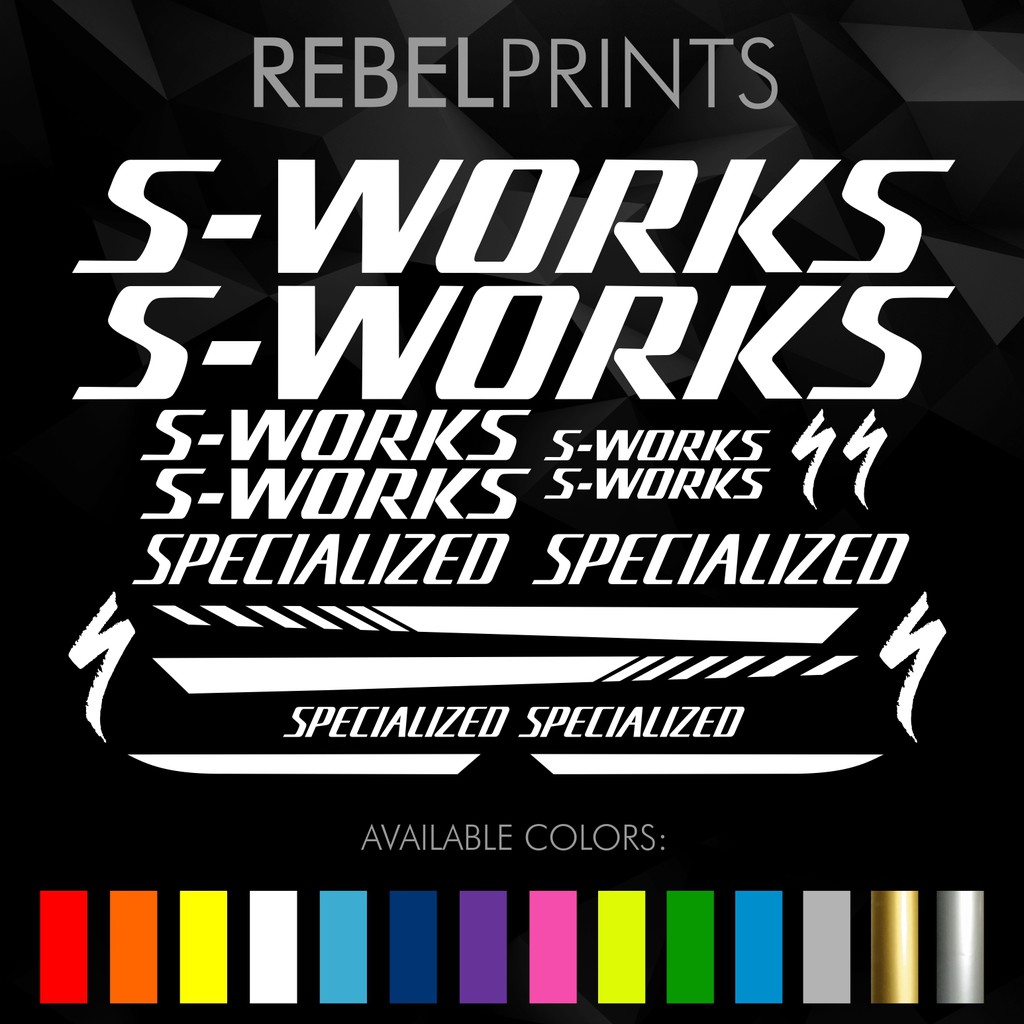 SPECIALIZED S-WORKS Sticker Decal for Mountain Bike/Road Bike | Shopee