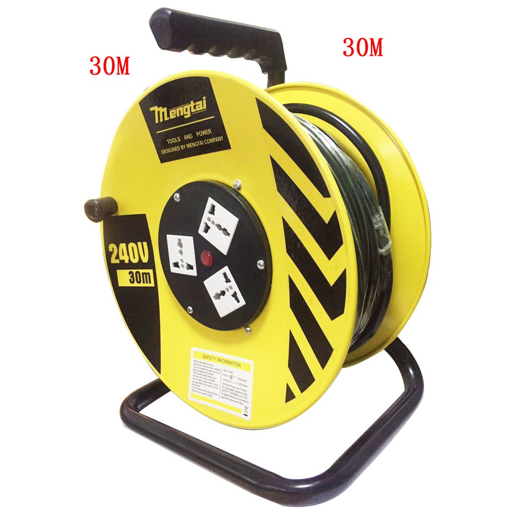 MENGTAI Extension Wheel Cable Reel 30m Shopee Philippines