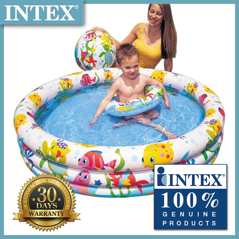 Intex 59649 Fishbowl Pool with Ball and Swimm ring... Shopee Philippines