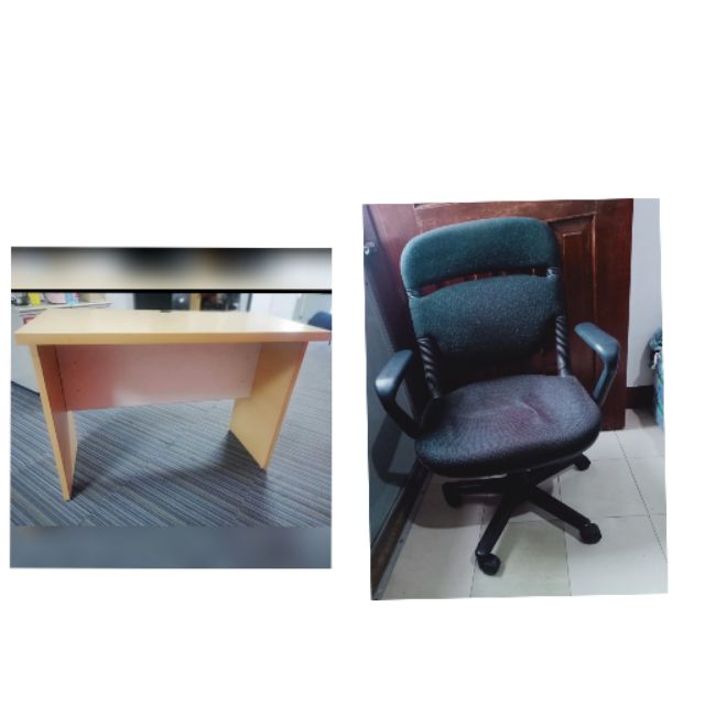 Japan Surplus Swivel Chair And Table Shopee Philippines