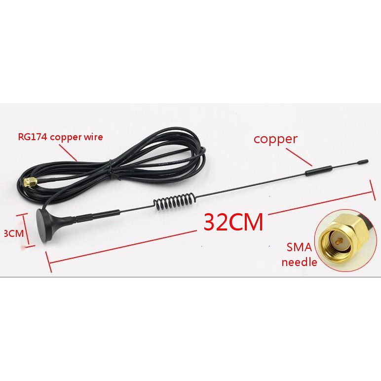 D469 4g Lte Antenna Sma Antenna 35dbi High Gain Antenna With Suction Cup Dual Mimo Sma Male Connector 3g Gsm Wifi Signal Booster For Huawei Mobile Hotspot 4g Lte Router Modem Etc Electronics