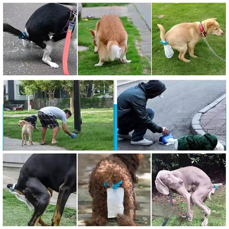 【Pety Pet】Pet Dog Waste Bag Dispenser Creative Puppy Toilet Picker With Tail Clip 20PCS Cats Waste Poop Bag Portable Garbage Cleaning Tool #3