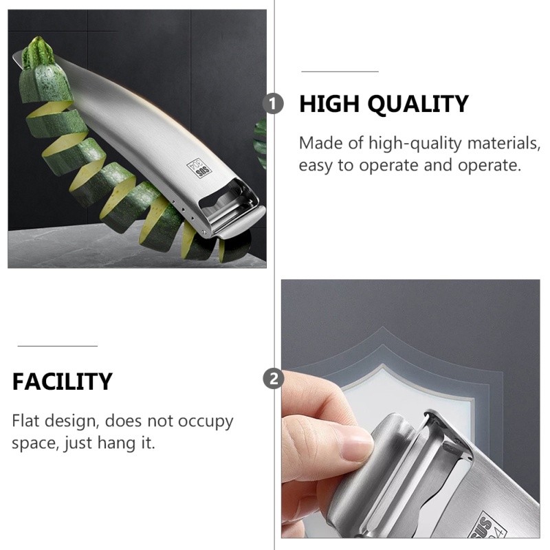 1pc Stainless Steel Peeler Knife For Easy Peeling & Multifunctional Fruits  And Vegetables Peeler Knife, Kitchen & Restaurant Fruit And Vegetable Tool