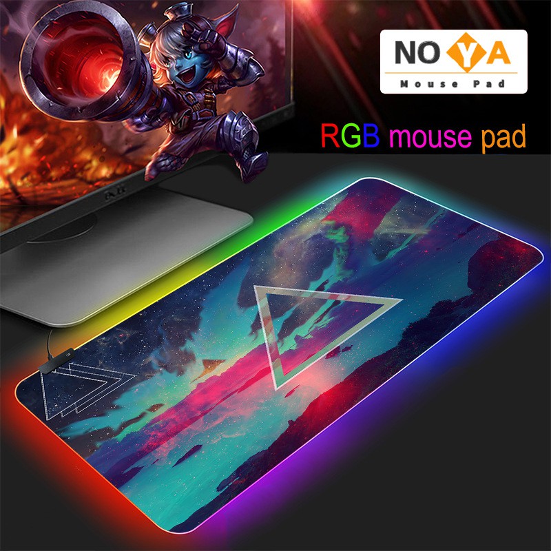 Large Size Gaming Rgb Mouse Pad Anti Slip Natural Rubber Pc Computer