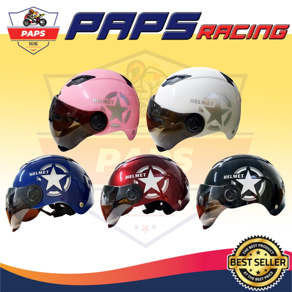 Nutshell Helmet with Visor Sport Outdoor Bike Motorcycle MTK001