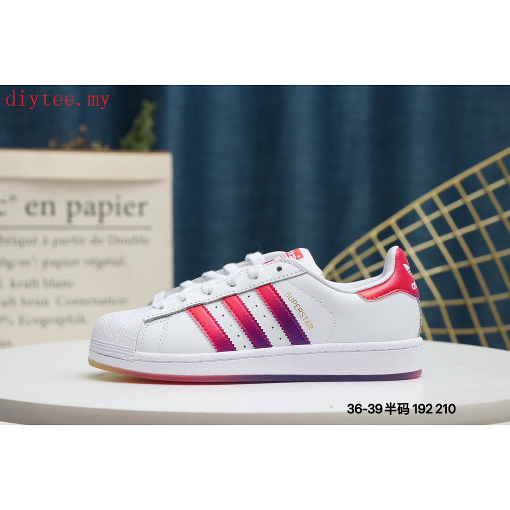 adidas originals superstar red and white