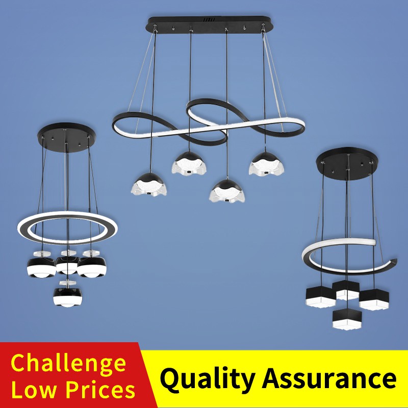 【Manila Stock】3 Color Chandelier Ceiling Light Nordic Pendant Light