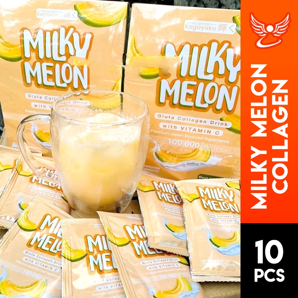 Rosmar Kagayaku Milky Melon Gluta Collagen Drink with Vitamin C 18g x