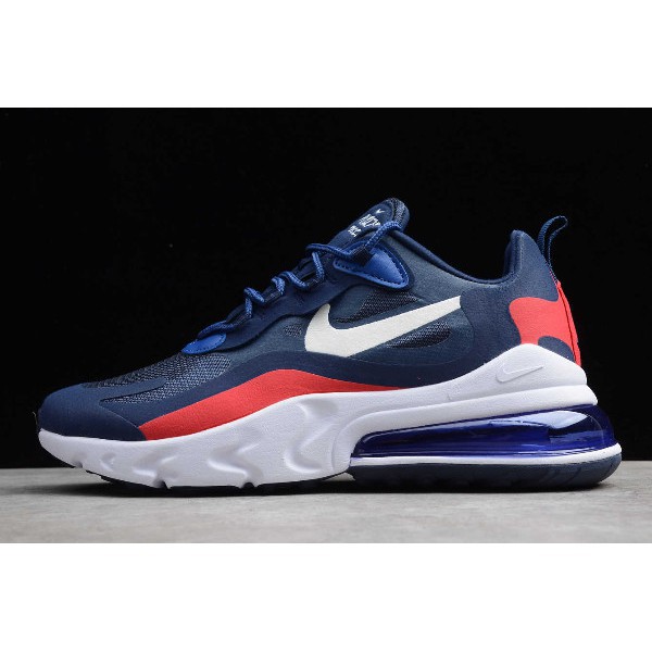 navy blue and white air max