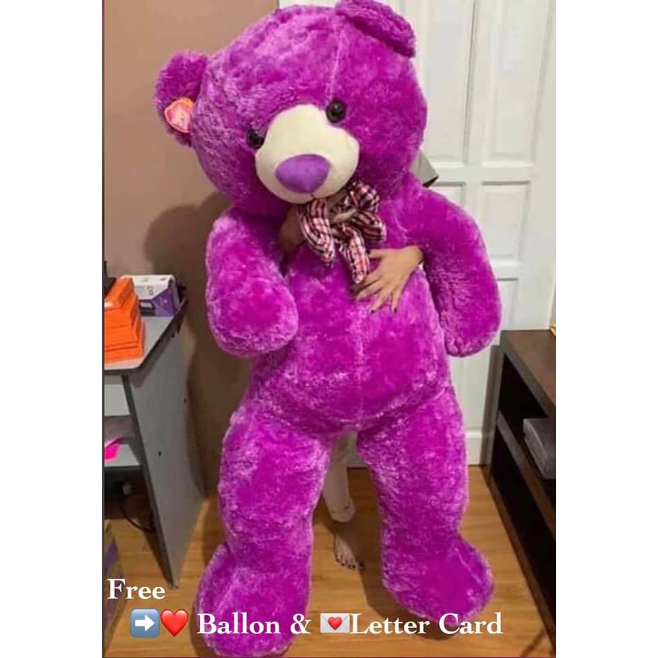 violet teddy bear