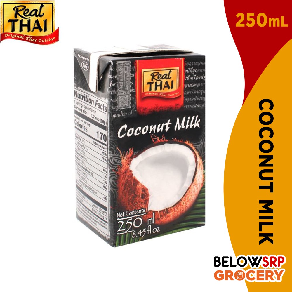 BelowSrp Grocery Real Thai Original Thai Cuisine Coconut Milk (250 ml