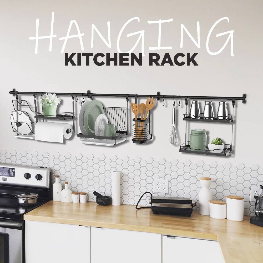 Keep Right Home Accessories Wall Mounted Hanging Kitchen Rack