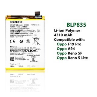 Original Oppo F19 Pro A94 Reno 5F Reno5Lite Battery BLP835 battery ...