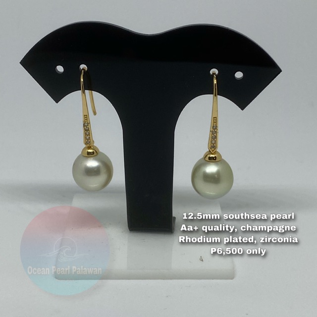 Palawan southsea pearl earring dangling Shopee Philippines