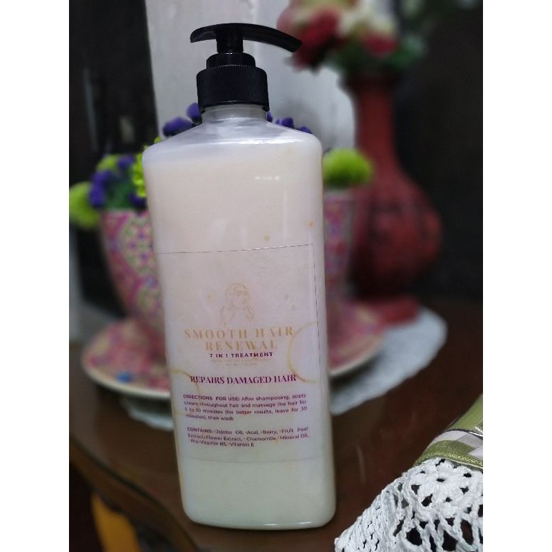 smooth hair renewal for rubberized brittle hair 7in1 treatment Shopee