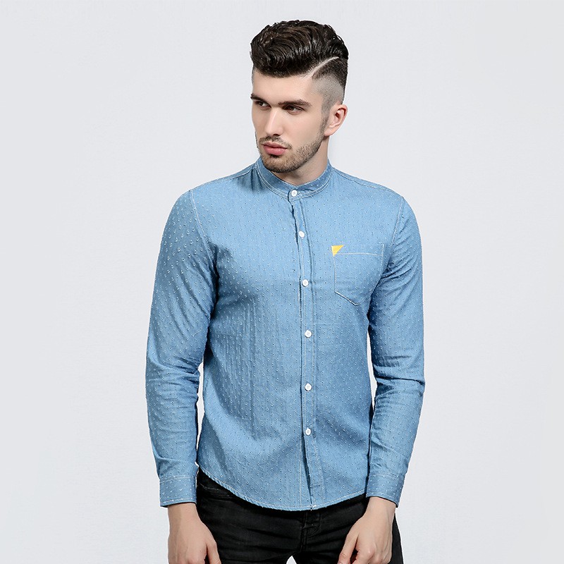 denim dress shirt mens